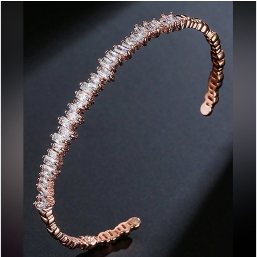 Rose Gold Ice Princess Rhinestone Bracelet - Picture 3 of 6